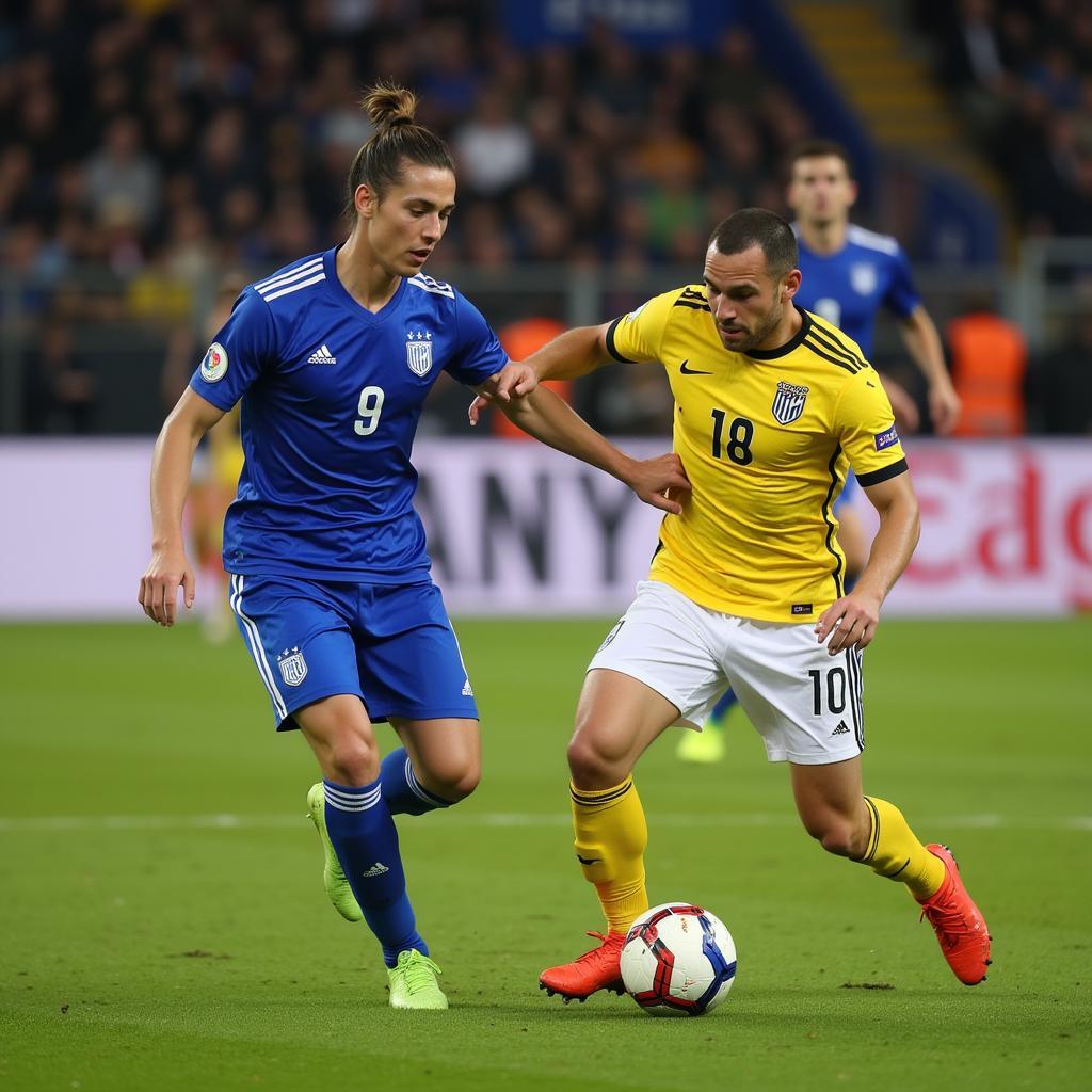 Lo Celso and Haaland passing combination