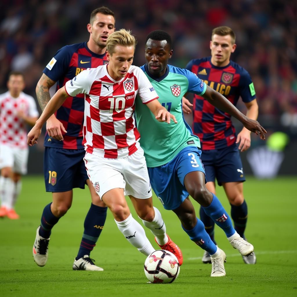 Luka Modrić controlling the midfield during the 2018 World Cup