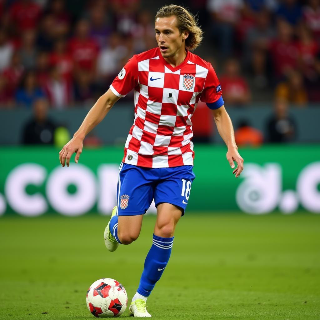 Luka Modrić Controlling the Ball