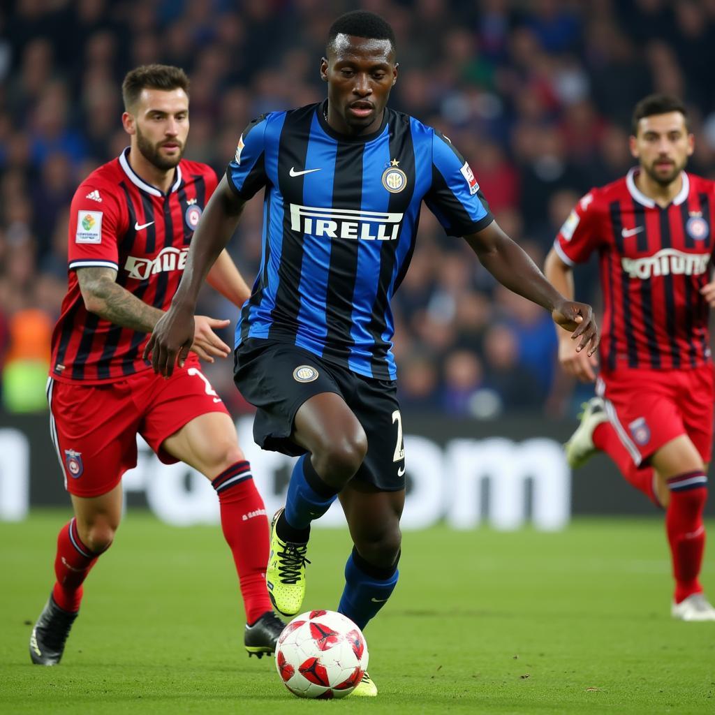 Lukaku Playing for Inter Milan