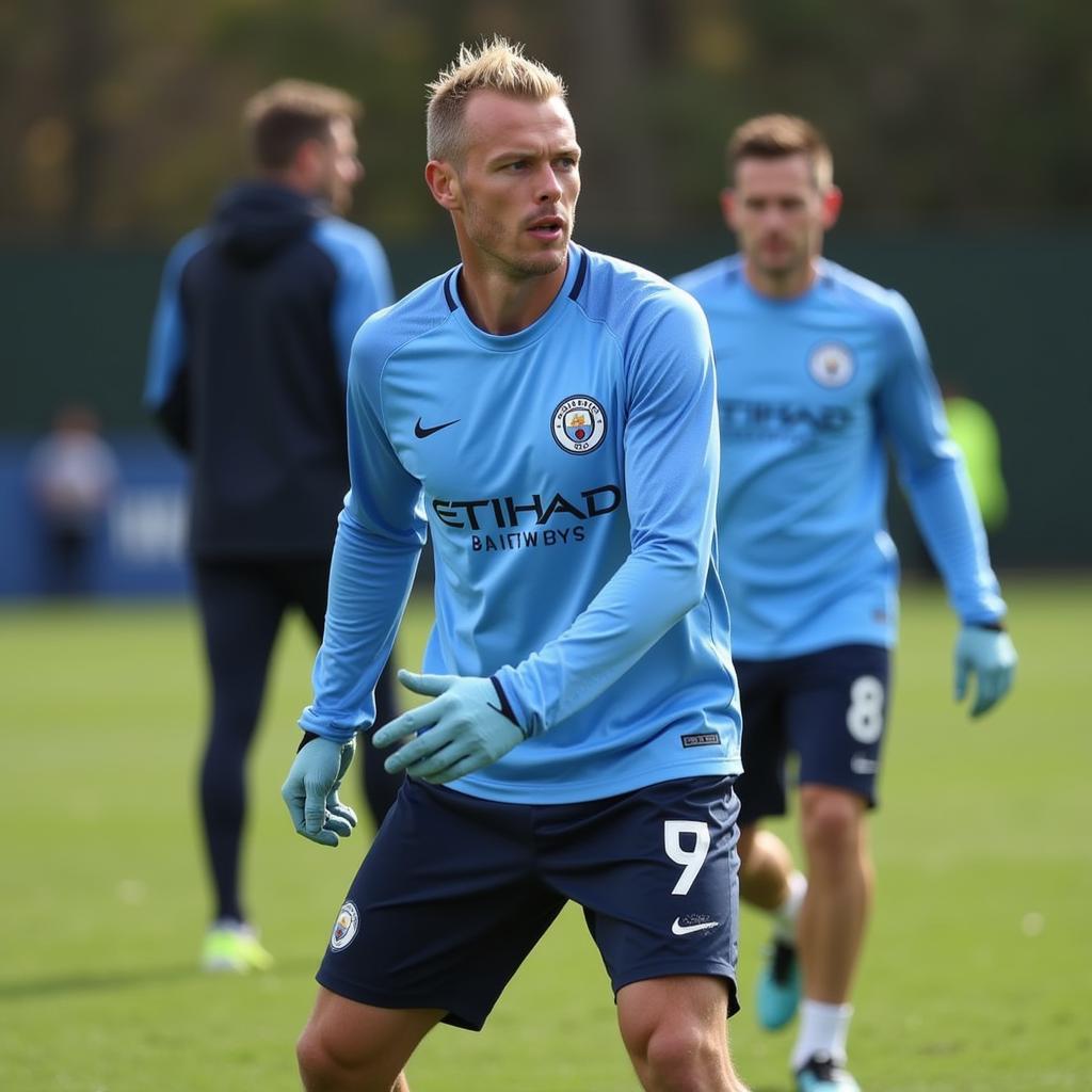 Haaland training before the Dortmund match