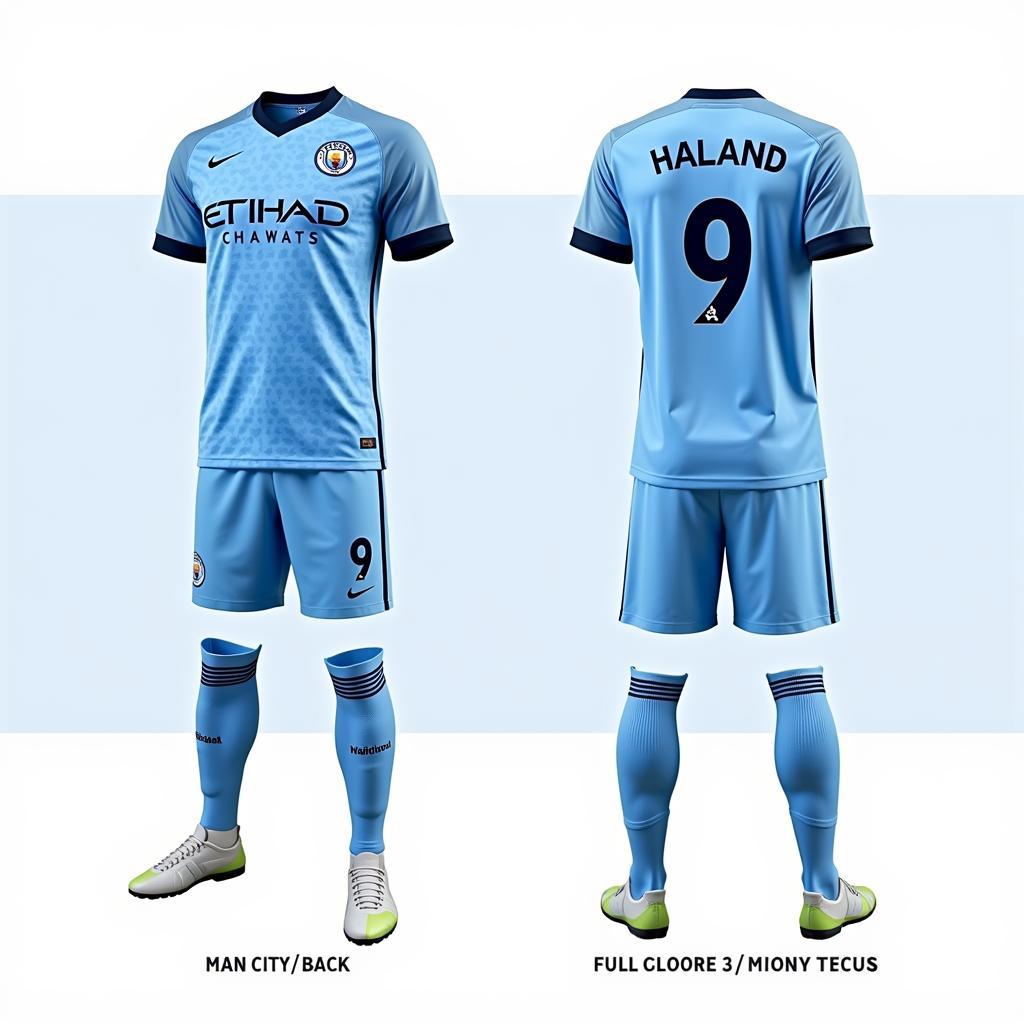 Man City Haaland 23/24 Kit Design