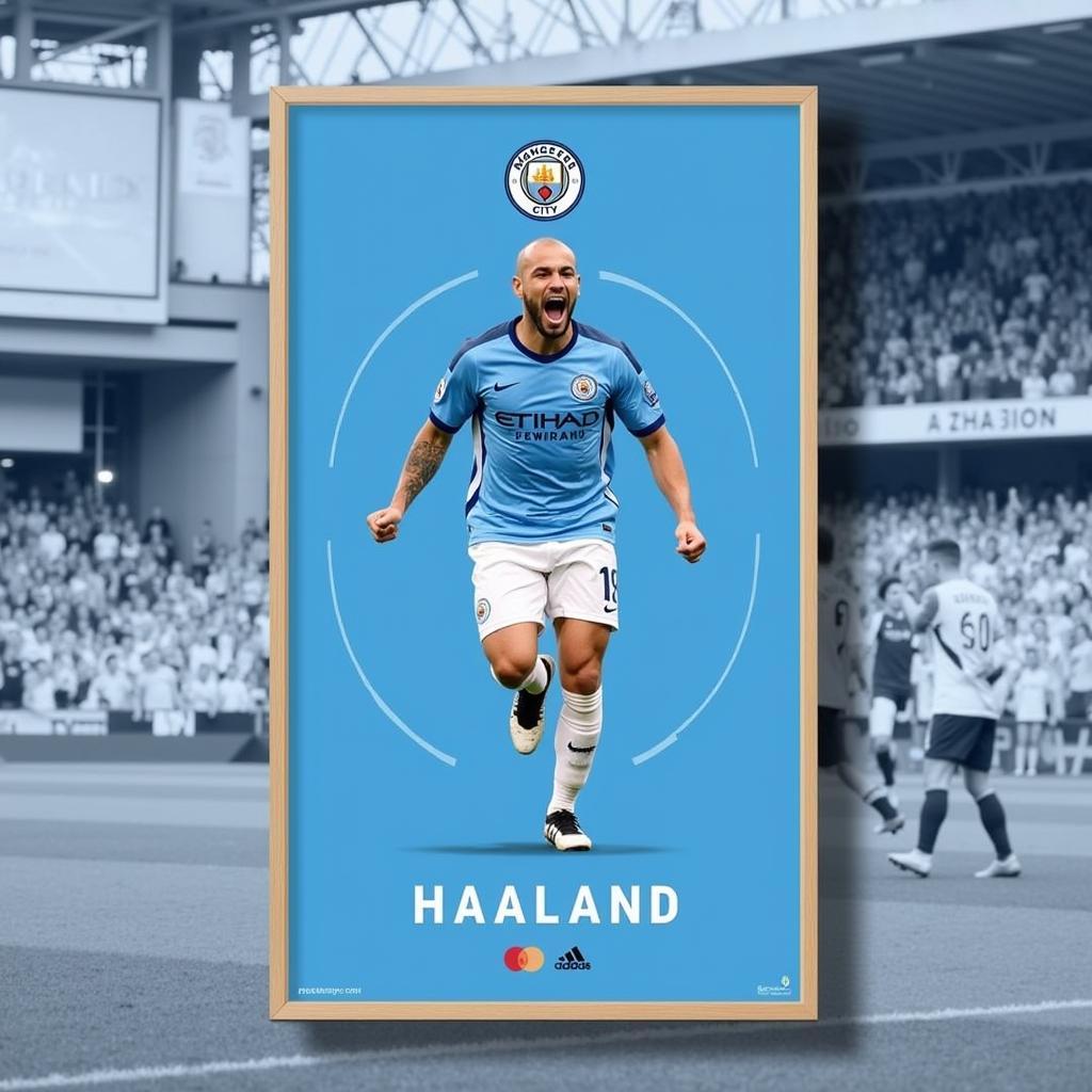 Man City Haaland Official Poster