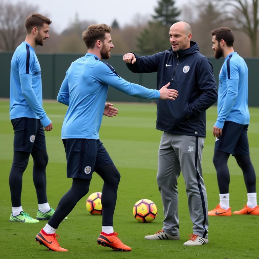 Haaland Training with Man City