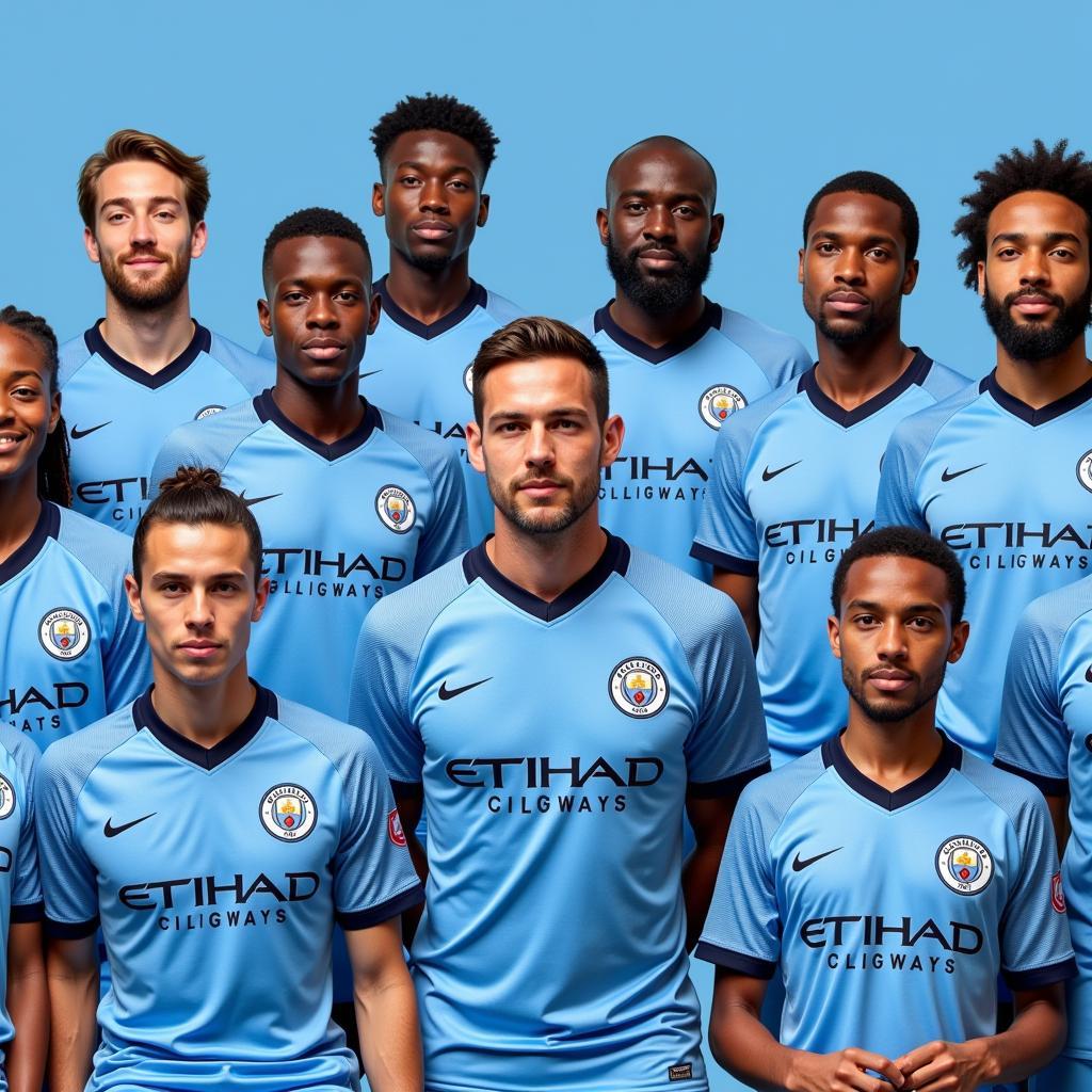 Man City Squad Photo 2016