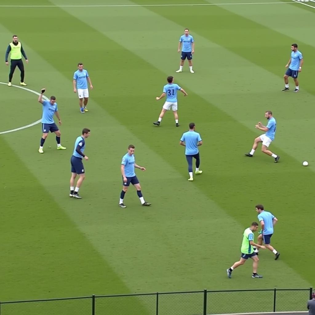 Man City Squad Training