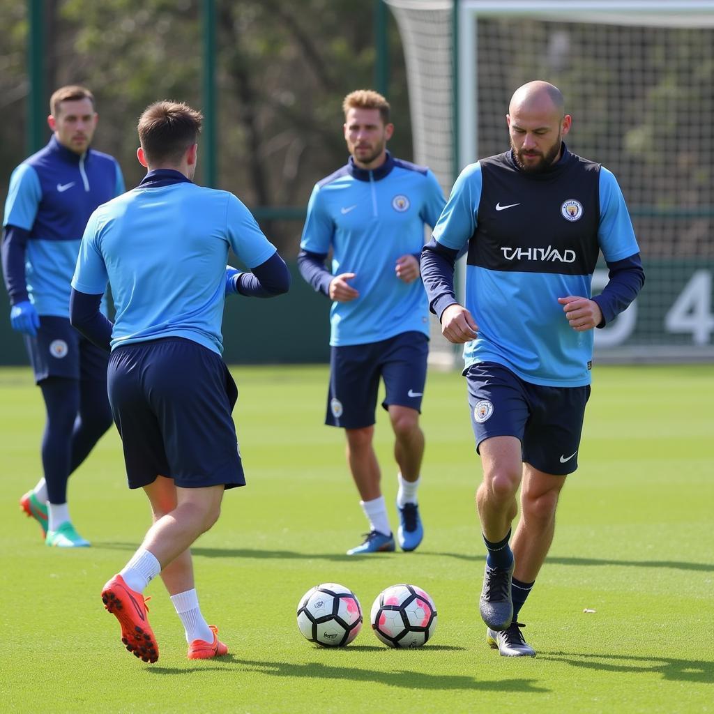 Manchester City Tactical Training without Haaland