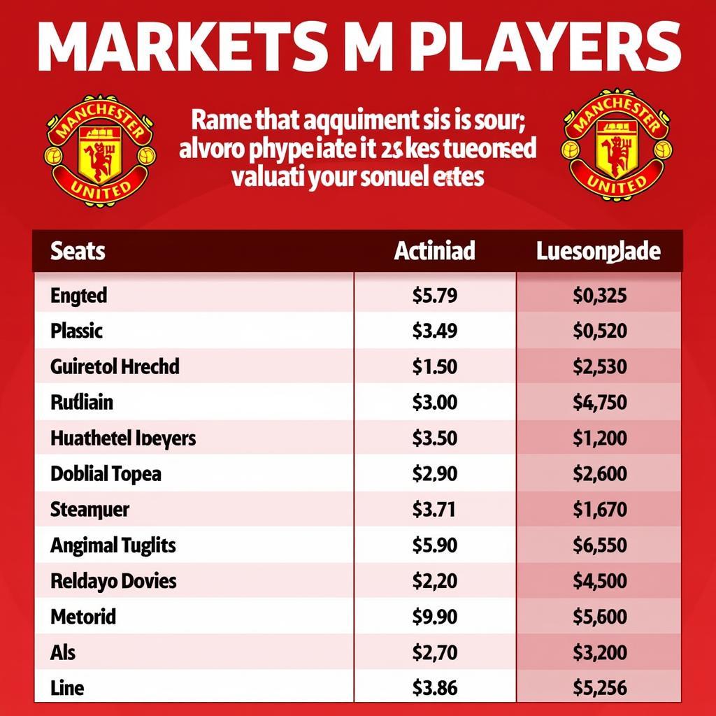 Manchester United current squad market value