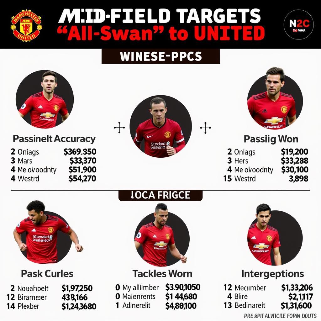 Man United Midfield Transfer Targets