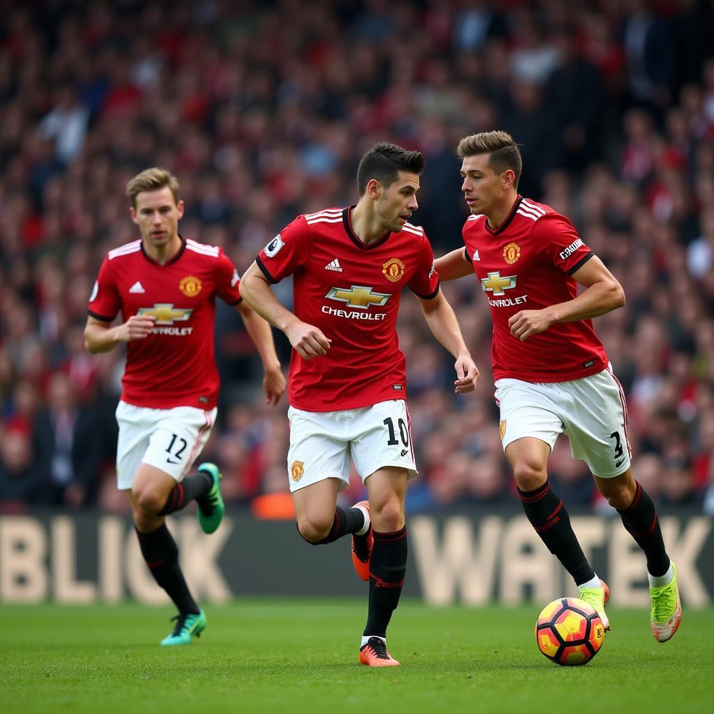 Manchester United's Young Trio on the Attack