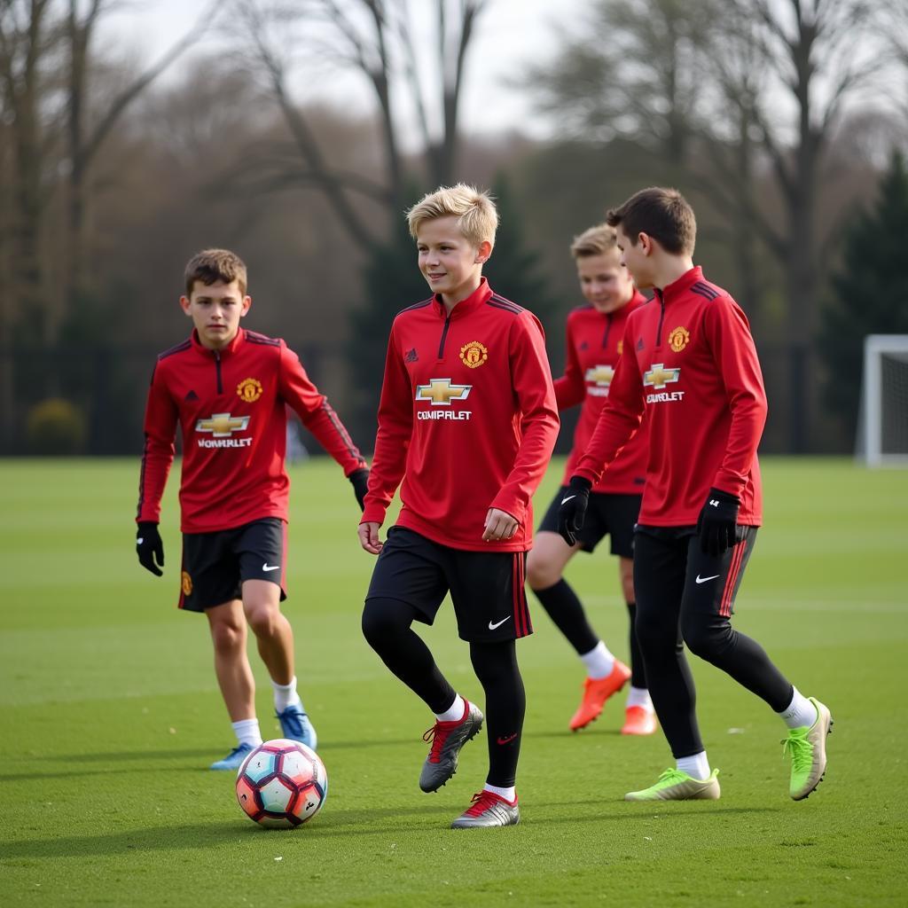 Manchester United Young Players Training