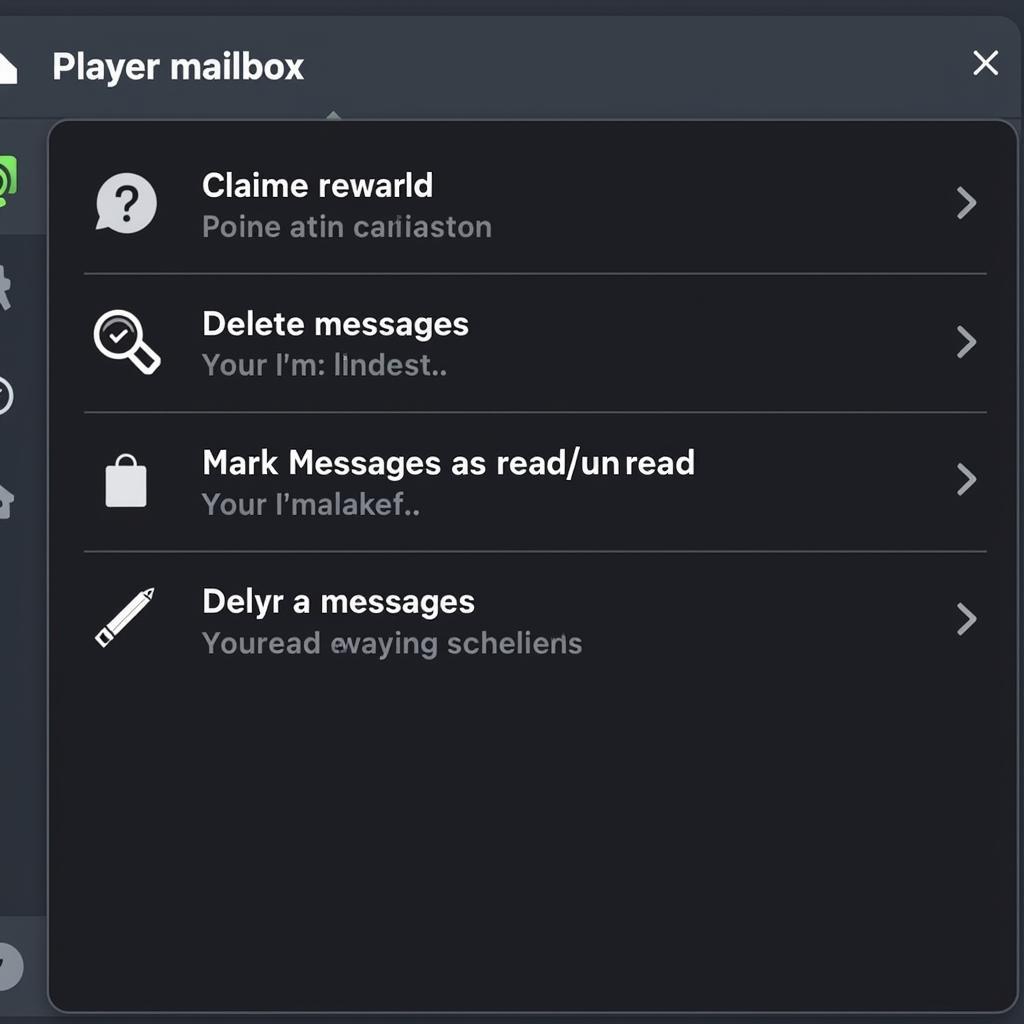 Managing Your Player Mailbox