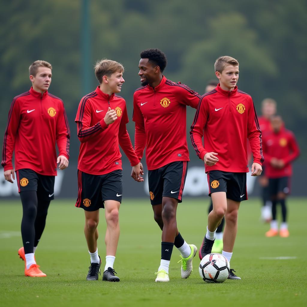 Manchester United Youth Academy Training