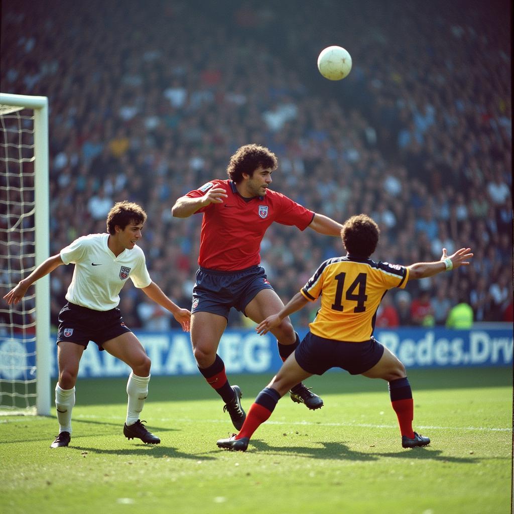 Maradona's Hand of God goal against England in the 1986 World Cup Quarter-Final