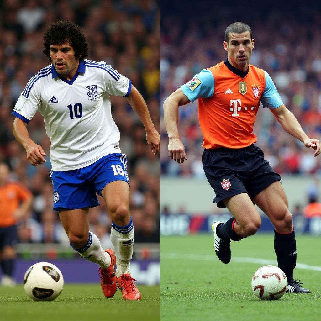 Maradona and Zidane: Iconic Football Players