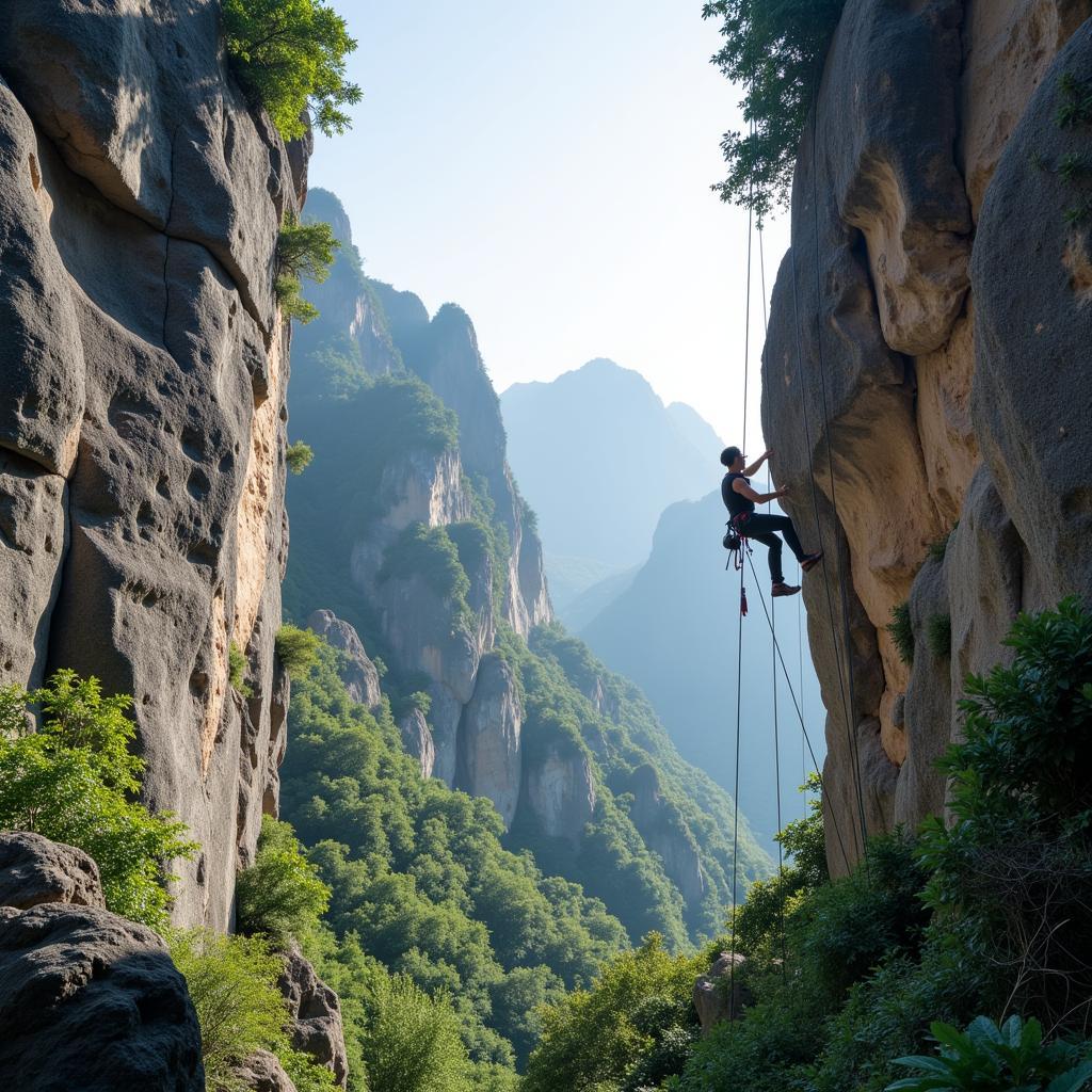 Rock Climbing the Marble Mountains