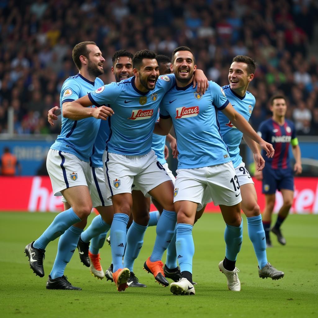 Marcelo Salas Celebrating a Goal for Lazio