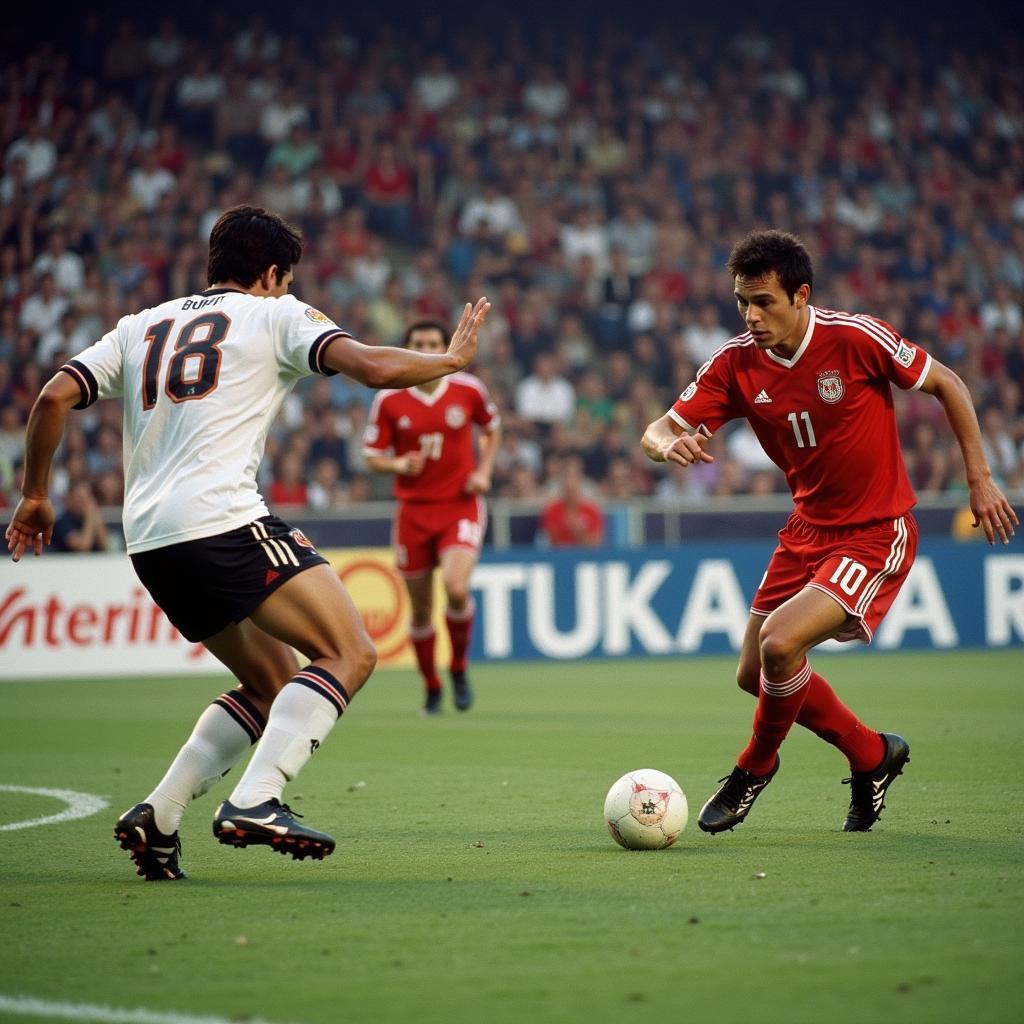 Marco van Basten's iconic volley against the USSR in the Euro 1988 final.