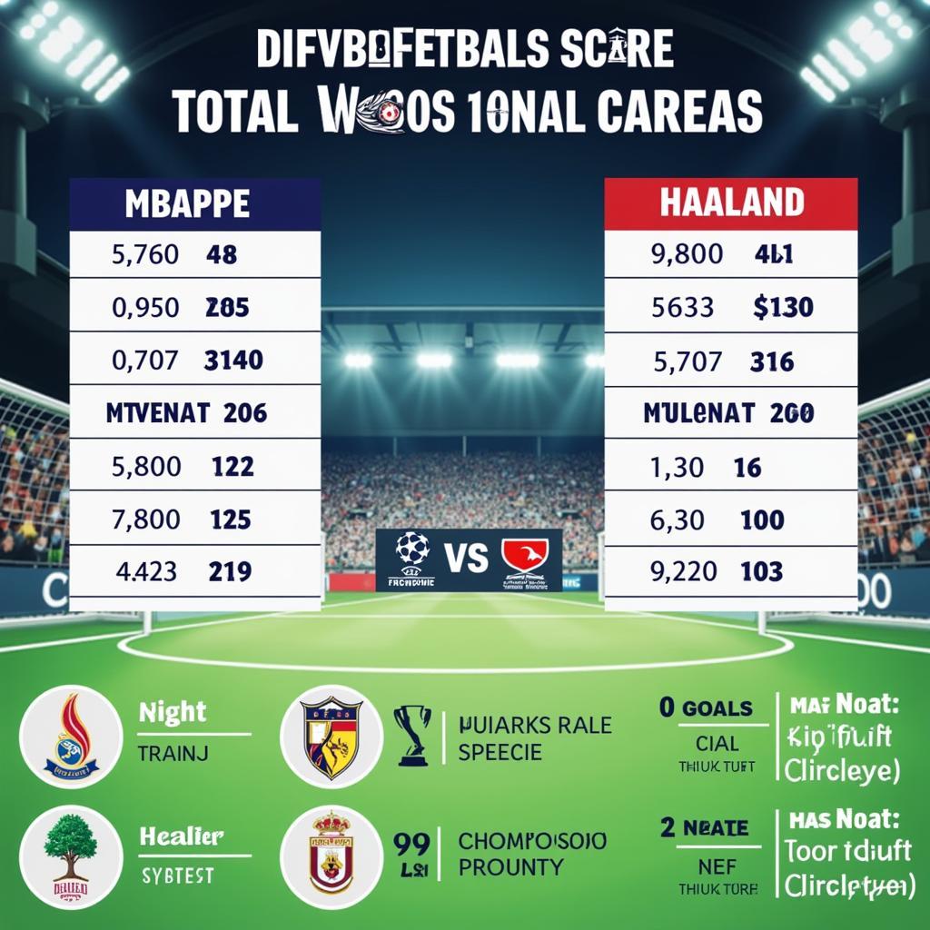 Mbappe and Haaland Goal Comparison