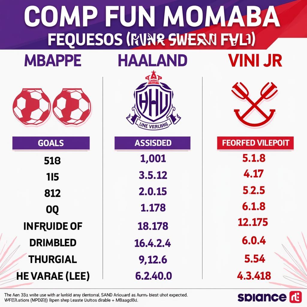 Mbappe, Haaland, and Vini Jr comparison