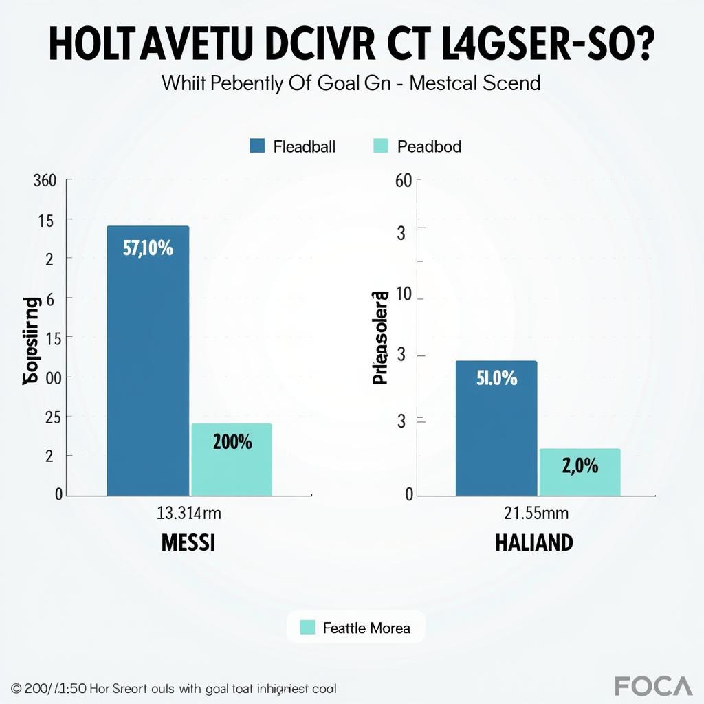 Messi and Haaland Goals Comparison