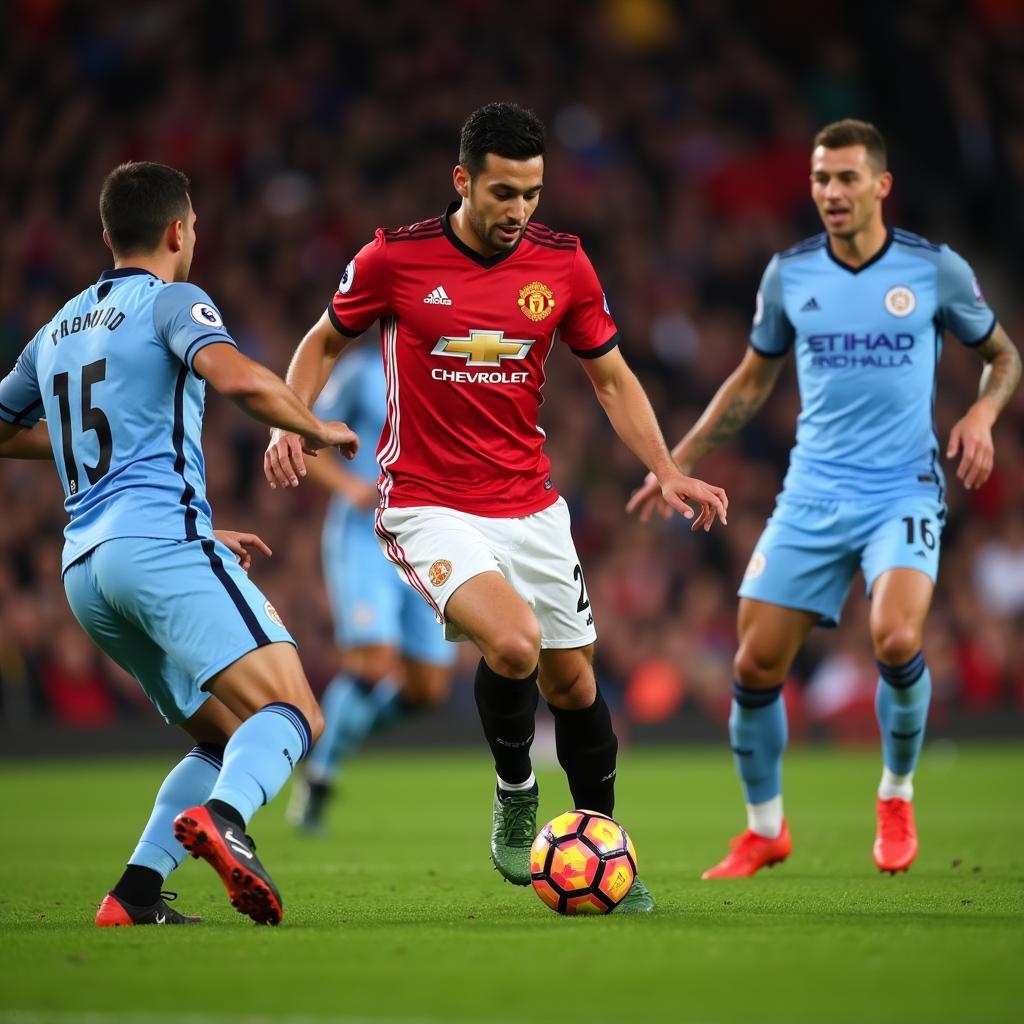 Mkhitaryan in Action for Manchester United