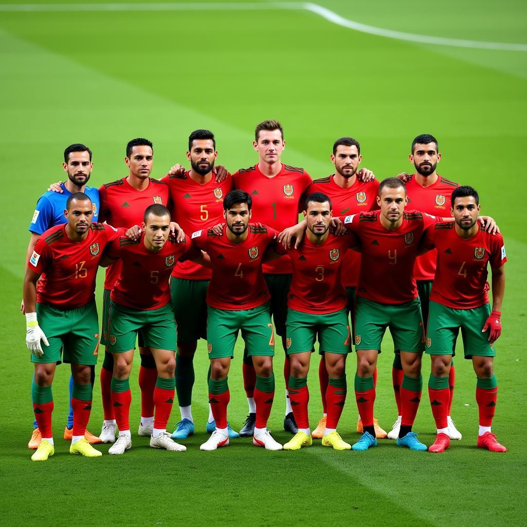 Morocco National Team at the 2018 FIFA World Cup