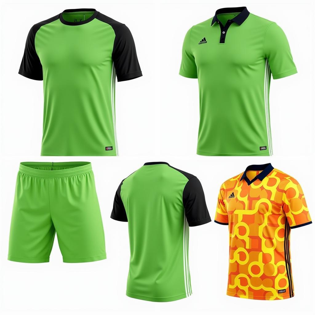 Moss Green Football Kit Design Ideas