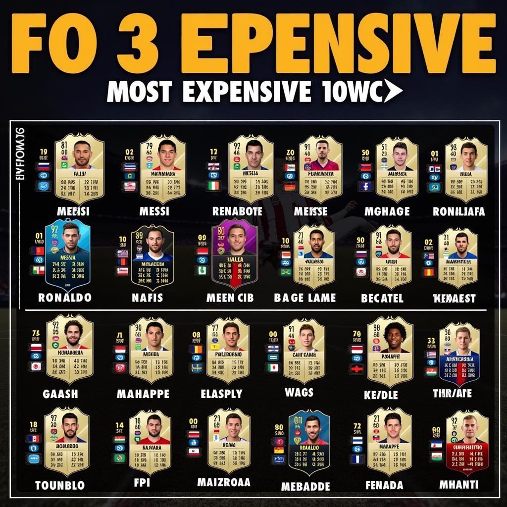 Most Expensive FO3 Players in Season 10WC