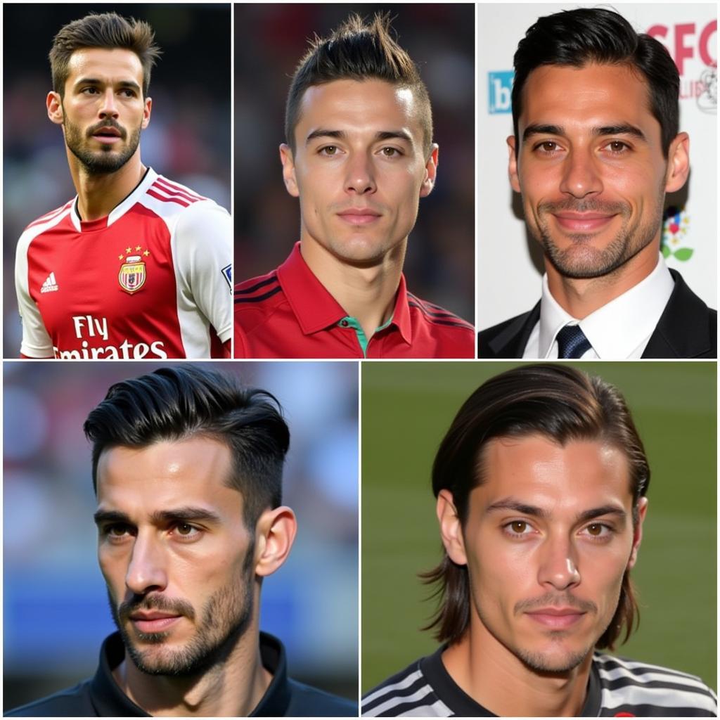 Most Handsome Footballers 2018 Collage