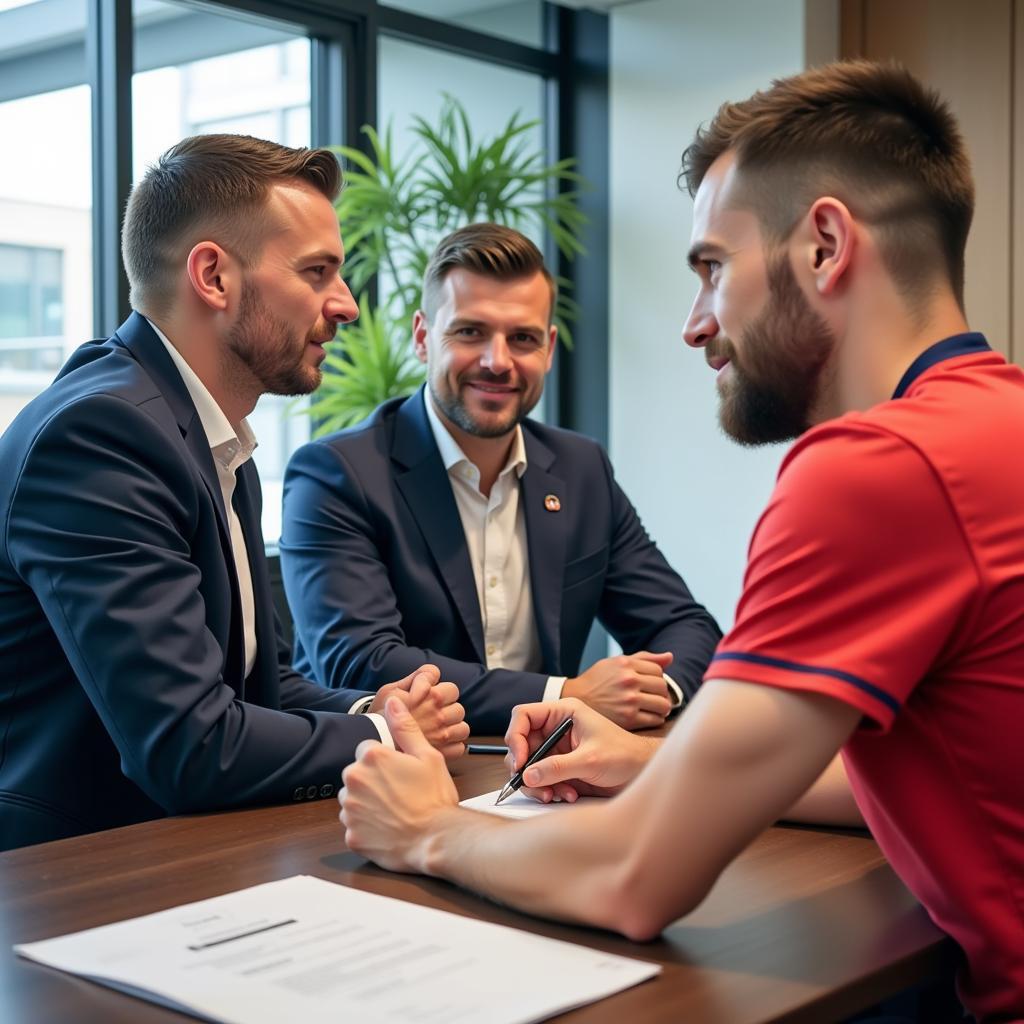 Negotiating Football Player Transfers Effectively