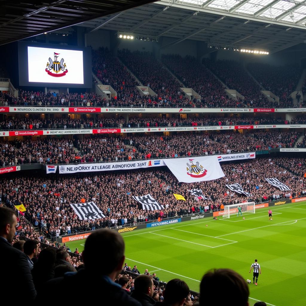 Newcastle United fans at St. James' Park