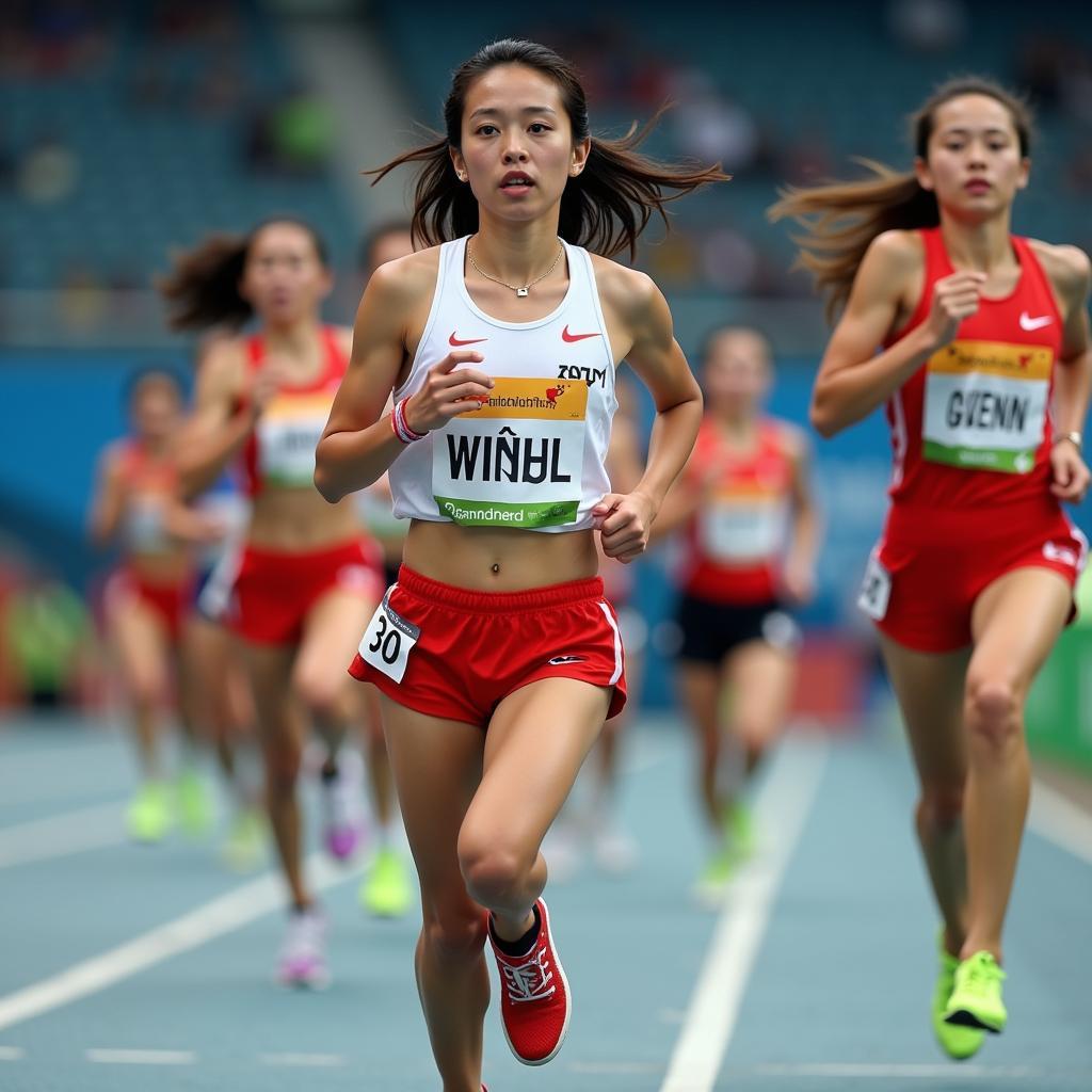 Nguyen Thi Oanh competing at SEA Games 30