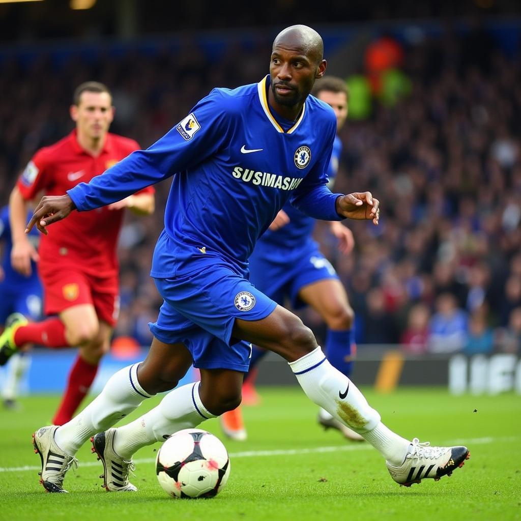 Nicolas Anelka scoring for Chelsea