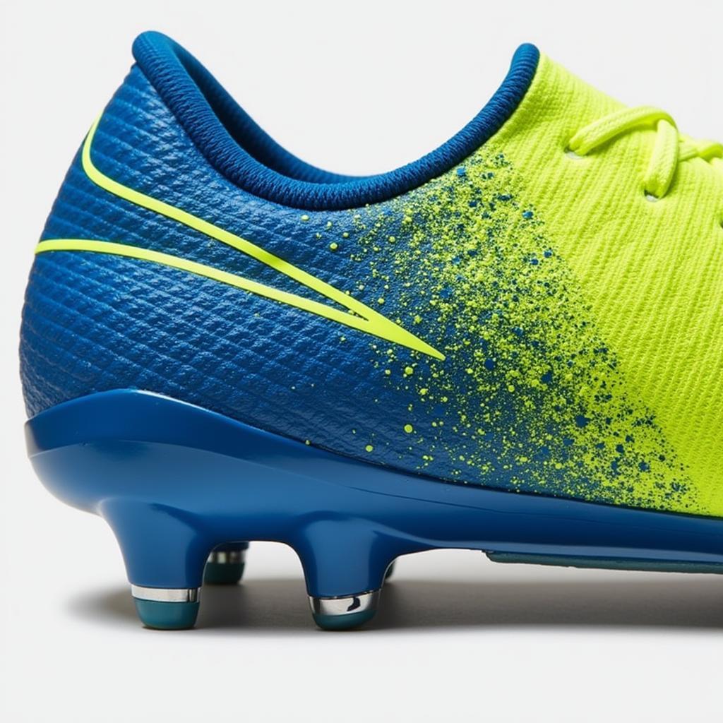 Close-up view of the Nike Phantom GX II Elite x Haaland football boots, highlighting their design and technology.