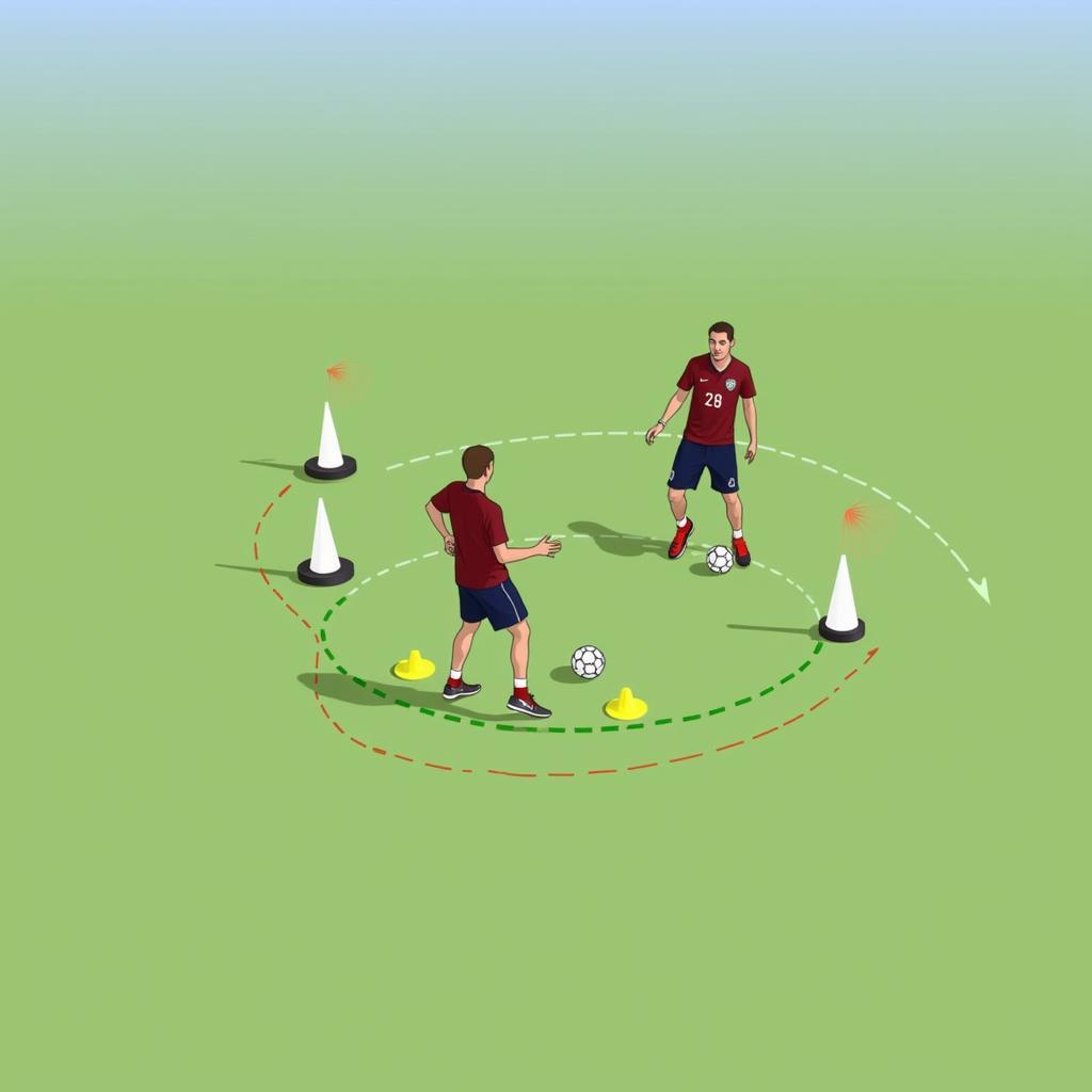 Practicing Nutmeg Drills for Improved Ball Control