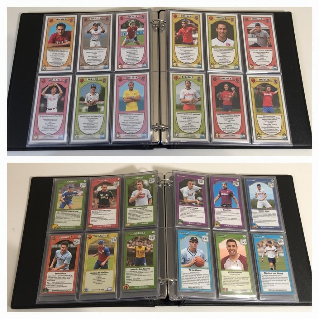 A complete Panini Haaland 2024 collection displayed in a binder