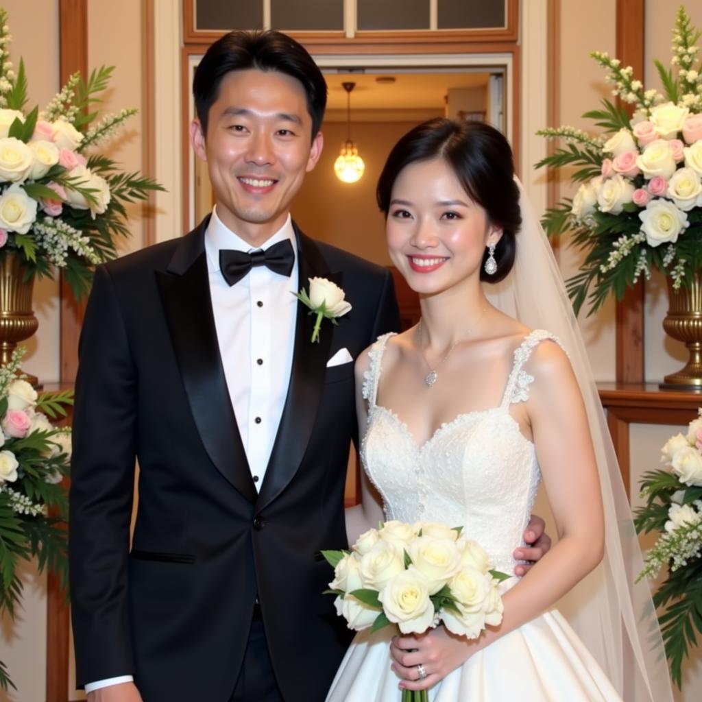 Park Ji-Sung and Kim Min-Ji Wedding Photo