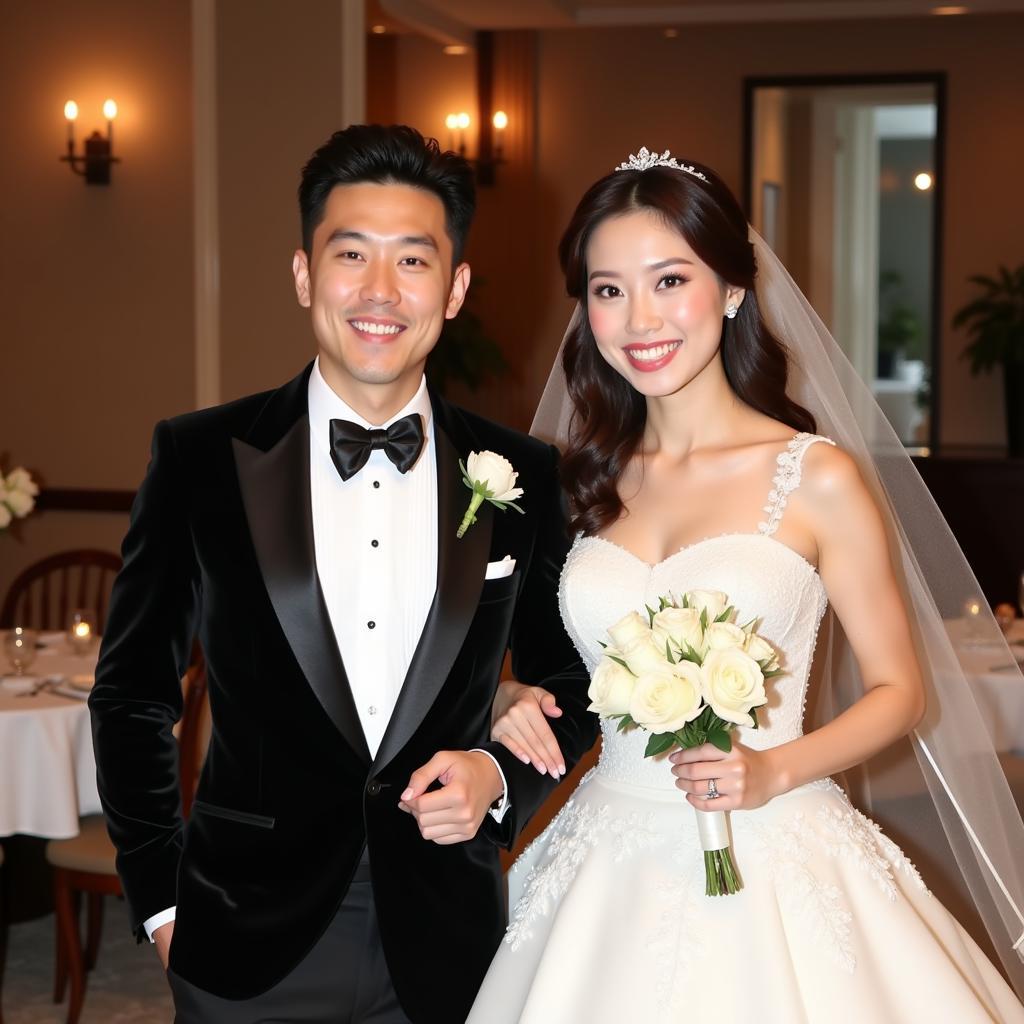 Park Ji-Sung and Kim Min-Ji Wedding Photo