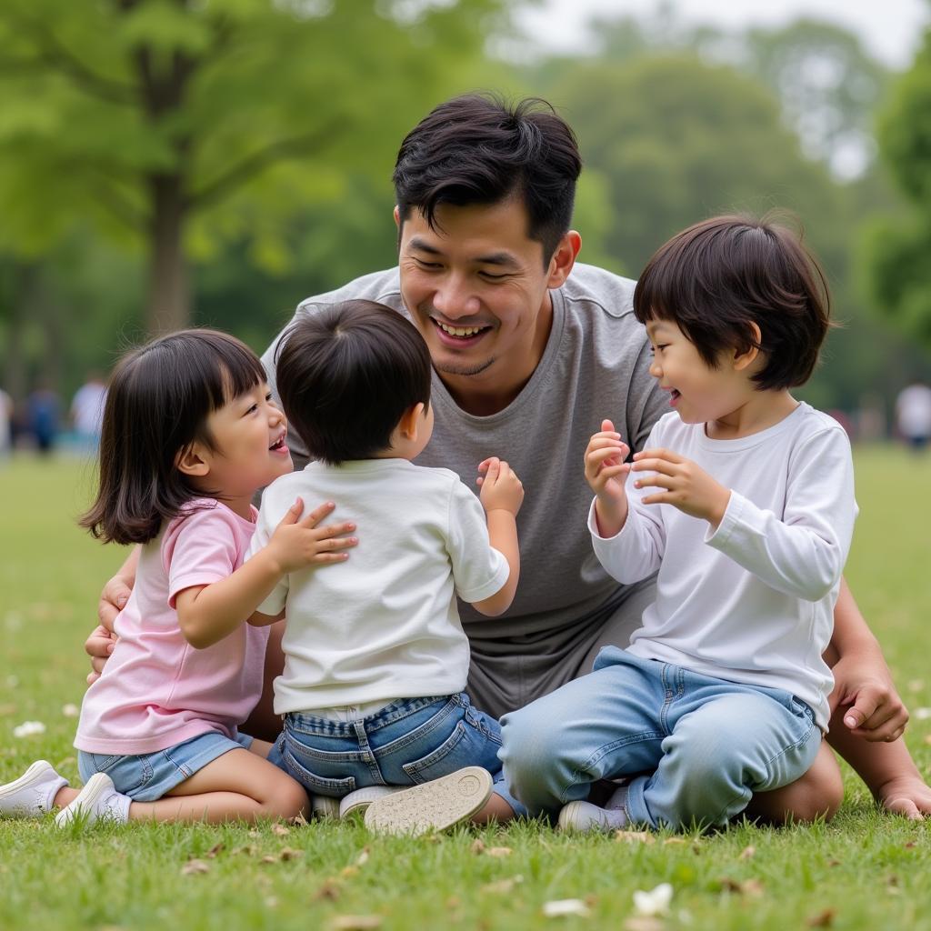 Park Ji-Sung Enjoying Family Time