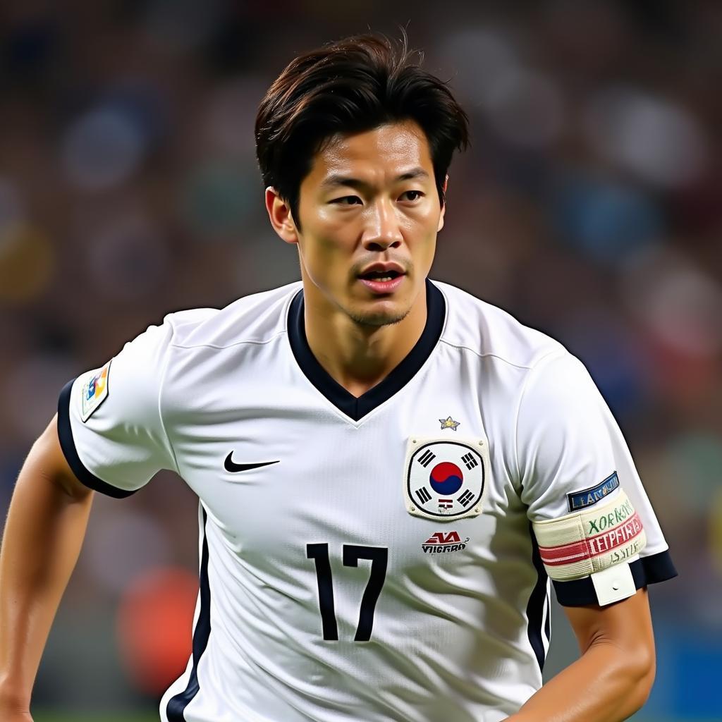 Park Ji-Sung captaining the South Korean national team