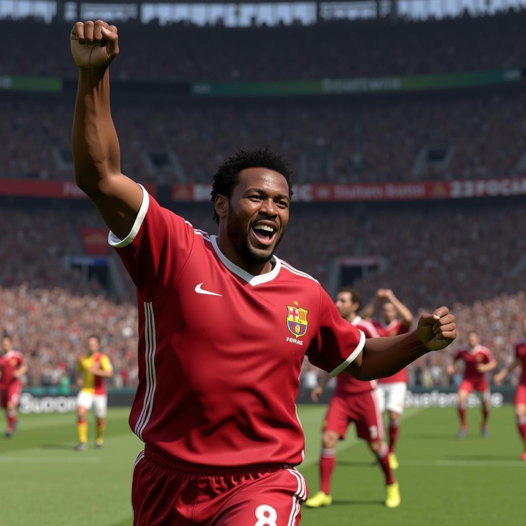 Pele Celebrating a Goal in FIFA Online 3