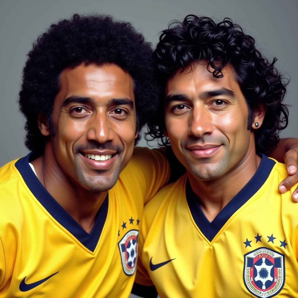 Pele and Maradona: Football Legends