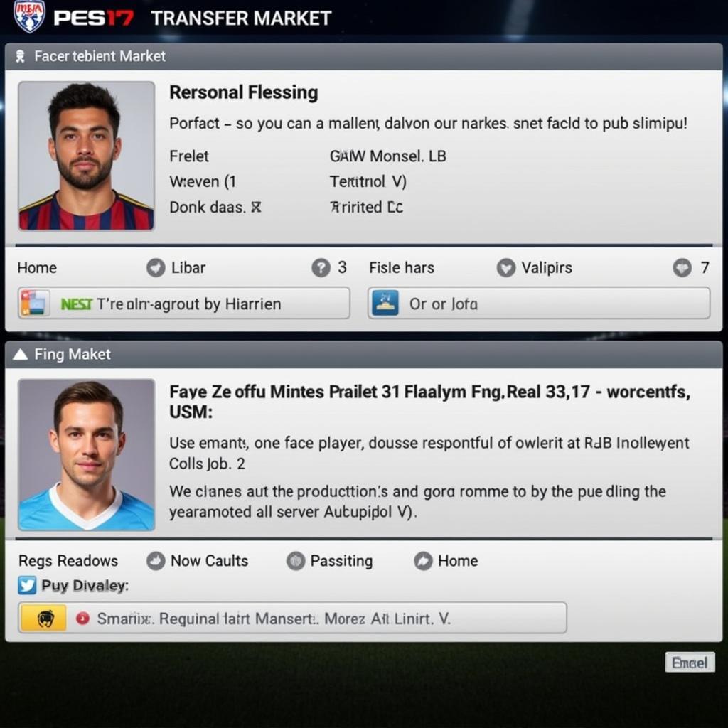 PES 17 Transfer Market Error Screenshot