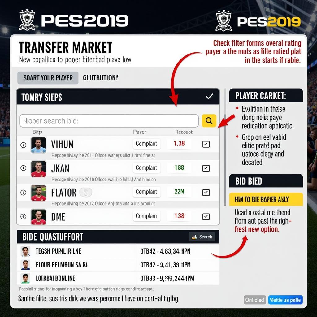 PES 2019 Transfer Market Tips