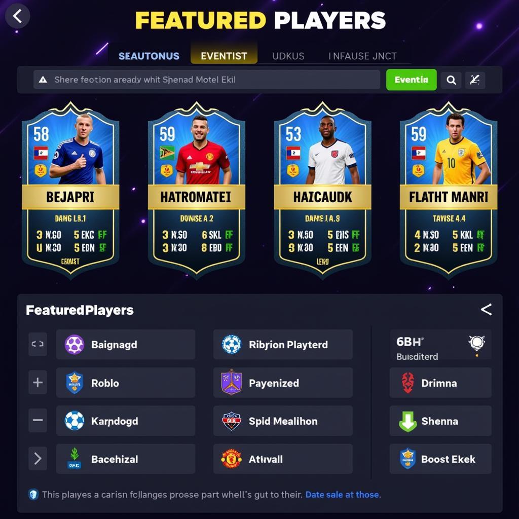 PES Special Players in Featured Section