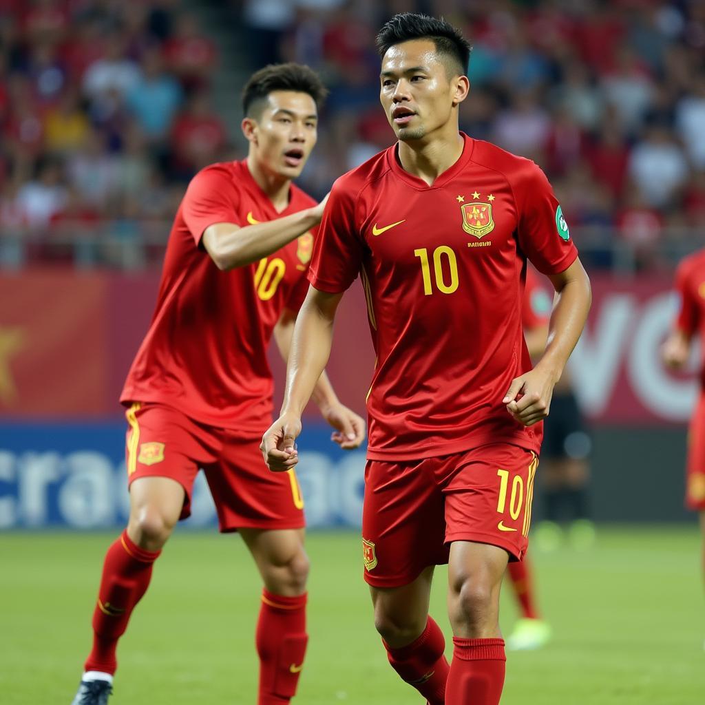 Phan Van Duc Representing Vietnam National Team