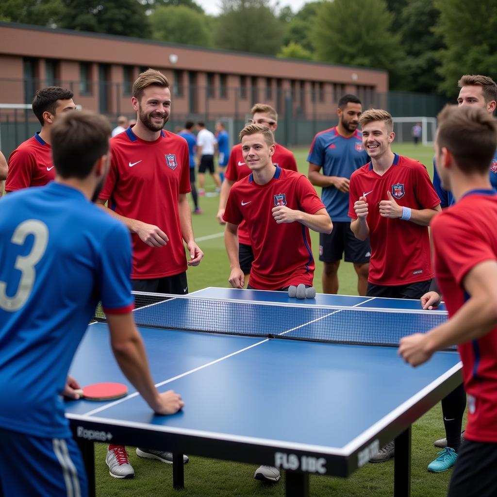 Ping Pong Championship Among Football Team