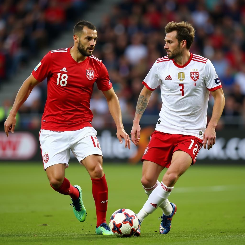 Poland WC Squad Midfielders in Action