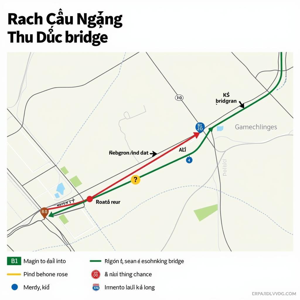 Rach Cau Ngang Thu Duc Traffic Flow